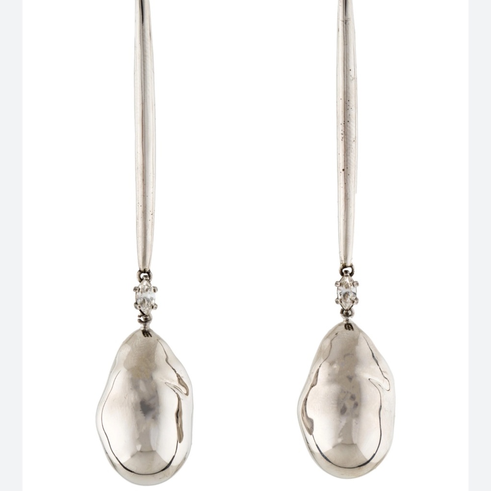 ALEXANDER MCQUEEN Silver-tone earrings